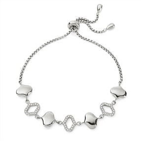 Dream Princess Silver Plated Adjustable Bracelet-